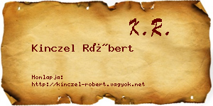 Kinczel Róbert névjegykártya