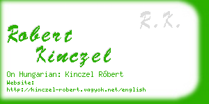 robert kinczel business card